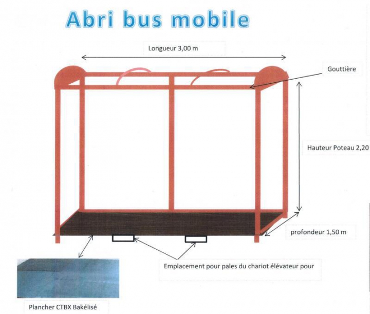 Abris mobiles et déplaçables -MOBILBUS